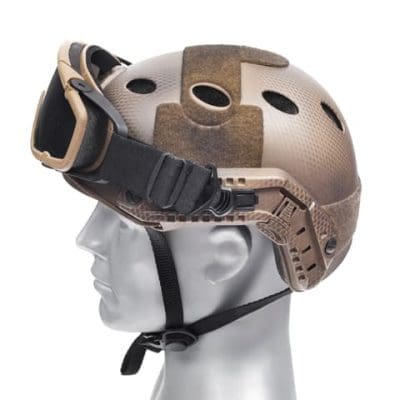 Helmet mount for safety glasses - Black