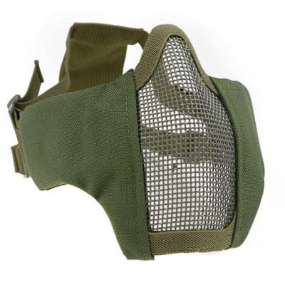 PDW Half Face Protective Mesh Mask - Olive