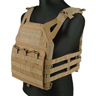 Jump type tactical vest - tan