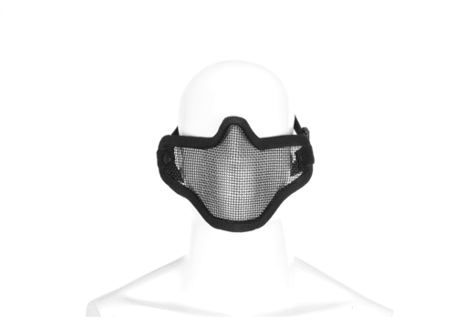 Steel Half Face Mask Black (Invader Gear)