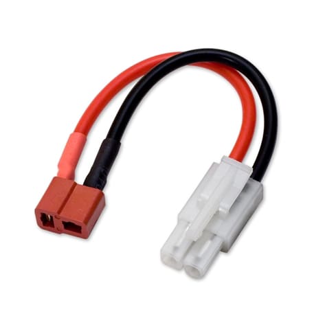 Battery wire plug converter for mini Tamiya plug (male) to T-shape (female)