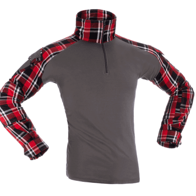 Invader Gear Flannel Combat Shirt - Red storlek L